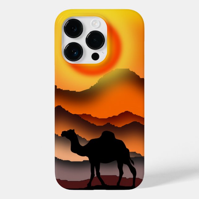 Camel vid Sunset Desert (Baksida)