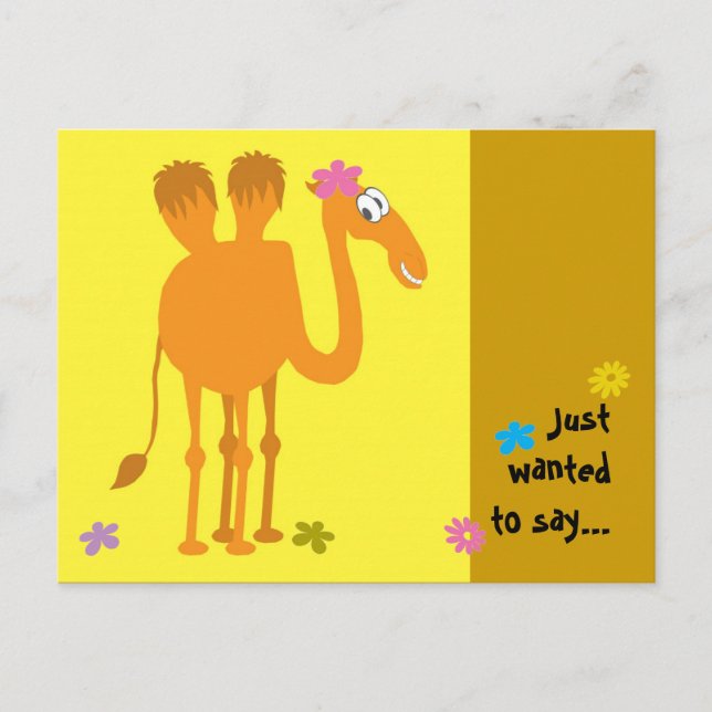 Camel vycard vykort (Framsida)