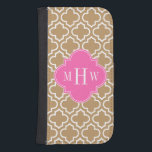 Camel Wht Moroccan #6 Shock rosa 3 Initial Monogra Galaxy S4 Plånboksfodral<br><div class="desc">Camel Brown Tan och White Moroccan Quatrefoil Trellis Mönster #6, Shock rosa #2 Ribbon 3 Initial Monogram Anpassa detta med 3 inledande monogram, namn eller annan text. Du kan också ändra teckensnittet, justera teckensnittet storlekt och teckensnittet färg, flytta texten för att justera avståndet för brev i monogram osv. Observera att...</div>