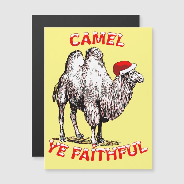Camel Ye Faithful Roligt Pun Helgdag Design (Fram/baksida)