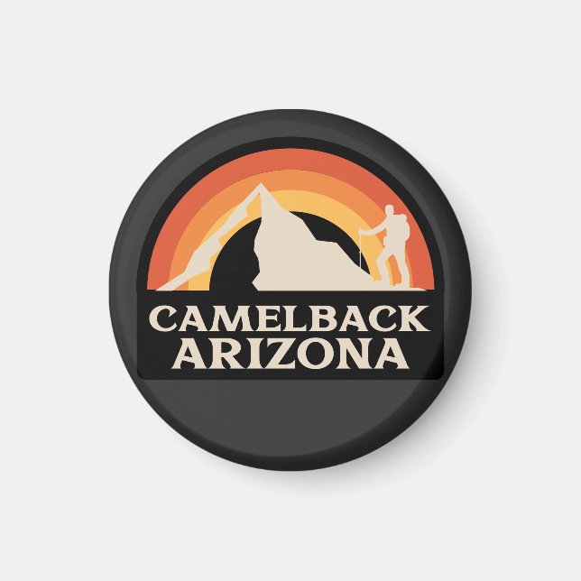 Camelback Arizona Hiking Magnet (Framsidan)