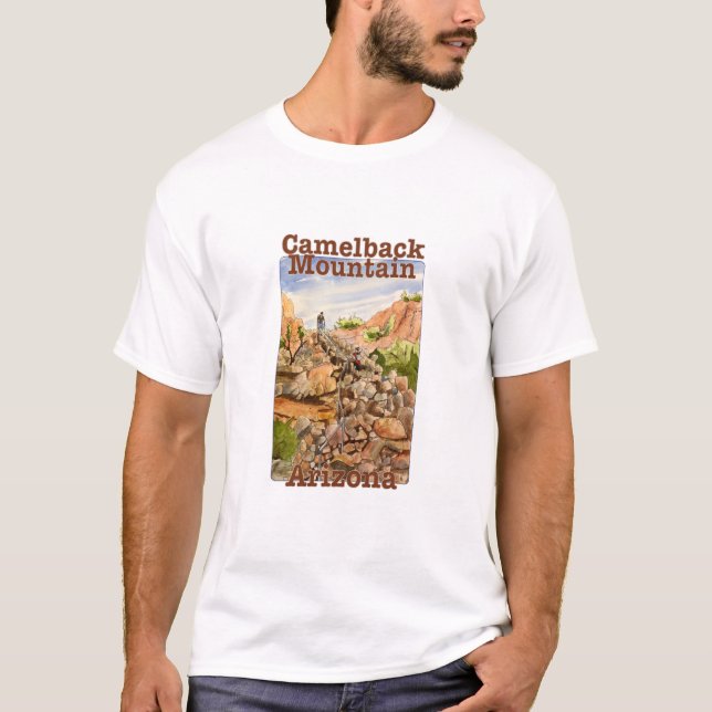Camelback Mountain, Arizona T Shirt (Framsida)