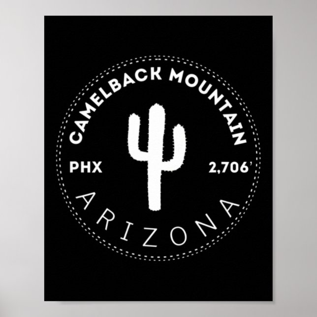 Camelback Mountain - Phoenix Arizona Klättring Och Poster (Framsidan)