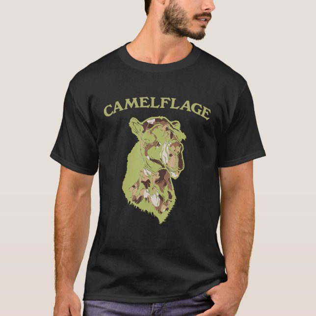 Camelflage for Camel Funny Camelflage Manar Kvinno T Shirt (Framsida)
