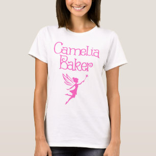 Camelia Baker Rosa Fairy Logotyp T Shirt