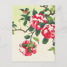 Camelia Nishimura Hodo ukiyo-e  blommor konst Vykort