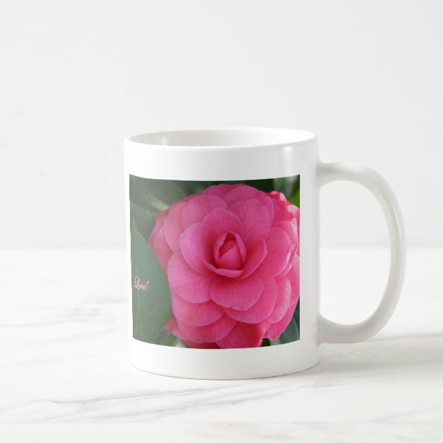 Camelia rosa, med kärlek! kaffemugg (Höger)