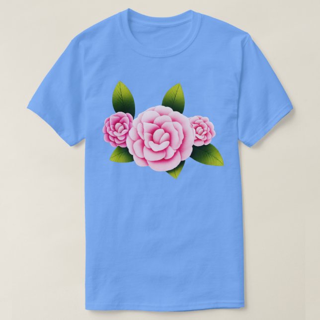 Camellia-blomman T Shirt (Design framsida)