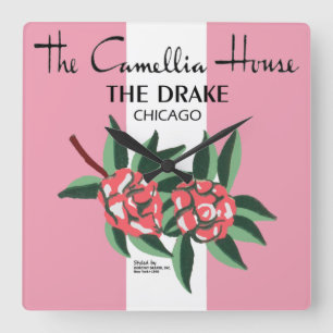 Camellia House, Drake Hotel, Chicago, 1940-1977 Fyrkantig Klocka