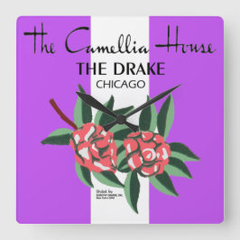 Camellia House, Drake Hotel, Chicago, IL Fyrkantig Klocka