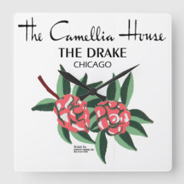 Camellia House, Drake Hotel, Chicago, IL Fyrkantig Klocka