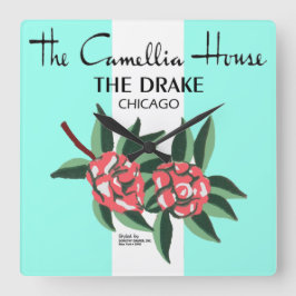 Camellia House, Drake Hotel, Chicago, IL Fyrkantig Klocka