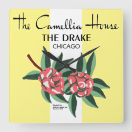 Camellia House, Drake Hotel, Chicago, IL Fyrkantig Klocka