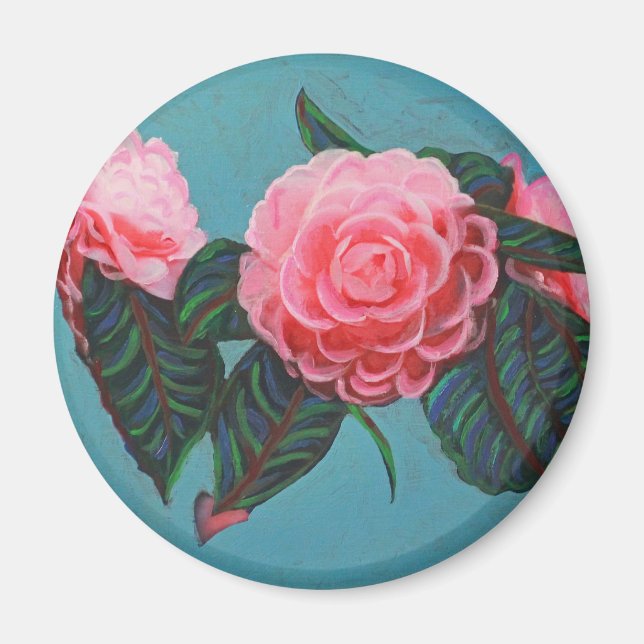 Camellia Japonica Himlar Magnet (Framsidan)