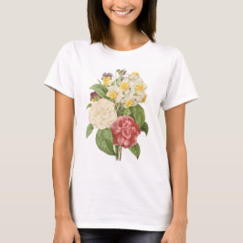 camellia pingstlilja, pansy vid Redouté T-shirt