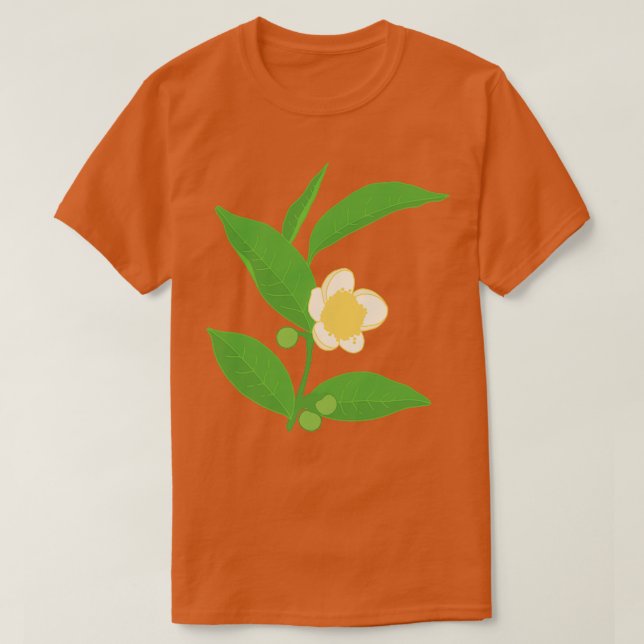 Camellia Sinensis Illustration T Shirt (Design framsida)