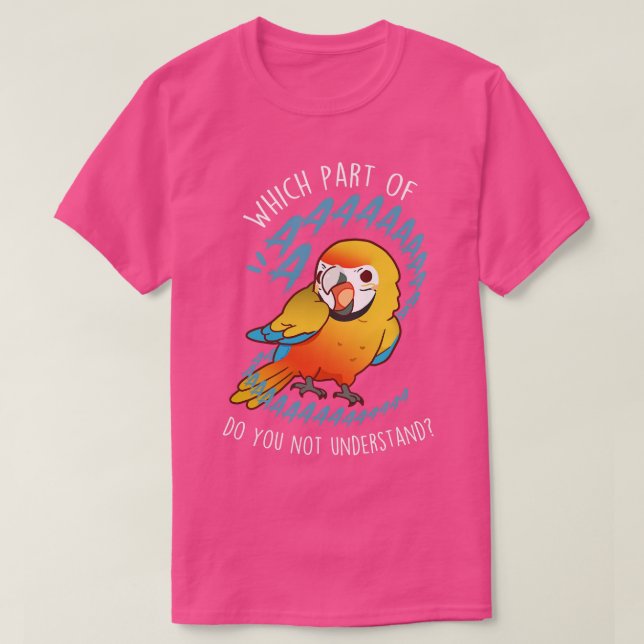 Camelot Macaw Parrot Aaaa T Shirt (Design framsida)