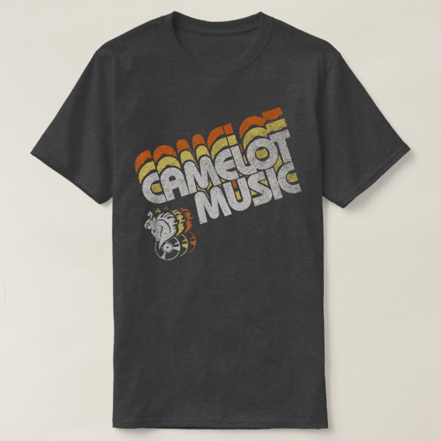 Camelot Music Retro Vintage  T Shirt (Design framsida)