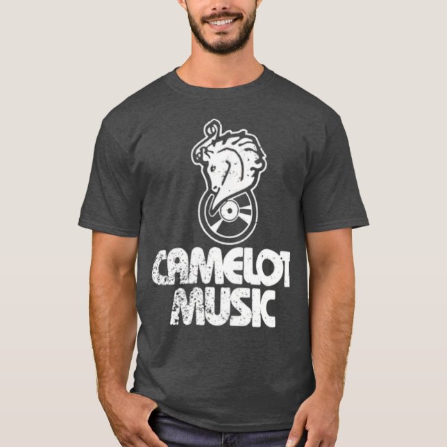 Camelot Music T-Shirt - Retro 1980s Music (Framsida)