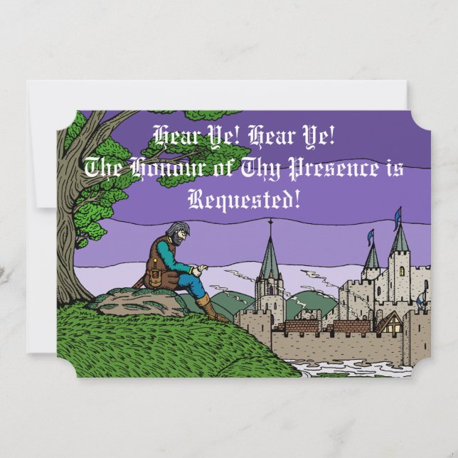 Camelots minnen inbjudningar (Framsida)