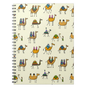 Camels Caravan Decorative Seamless Mönster Anteckningsbok