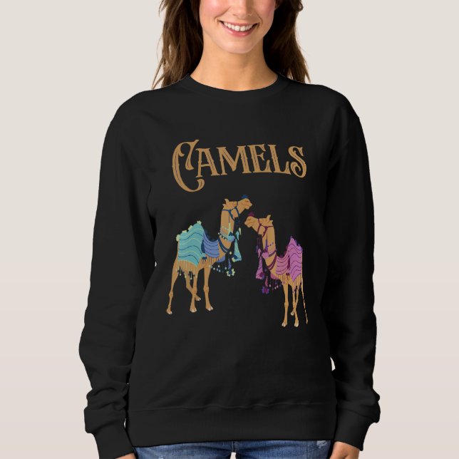 Camels Desert Animal Camel T Shirt (Framsida)