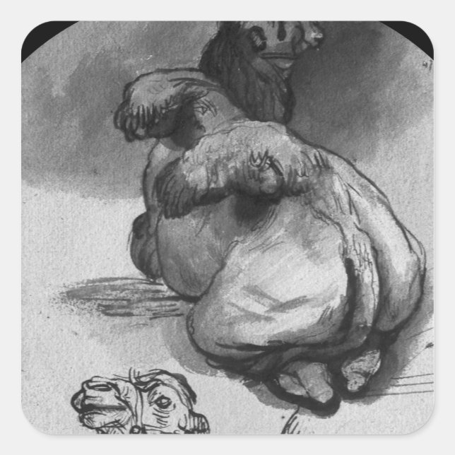 Camels Fyrkantigt Klistermärke (Framsida)