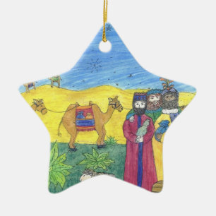 CAMELS GIFTS AND THREE WISE MANAR: star prydnadsfö Julgransprydnad Keramik