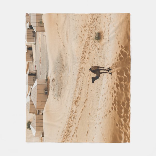Camels Glamping: Moroccan Desert Luxury Fleecefilt (Framsidan)