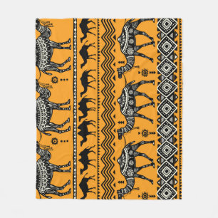 Camels Illustration Seamless Mönster Design. Fleecefilt