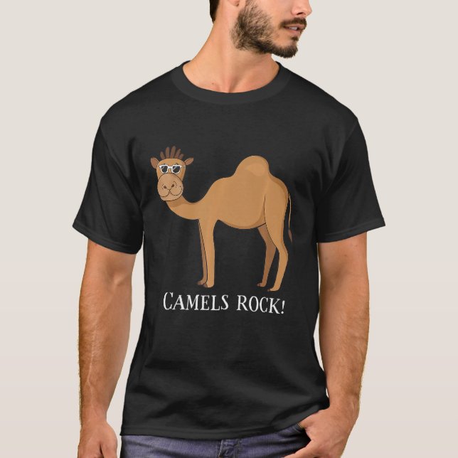 Camels Sten Cute Camel T Shirt (Framsida)