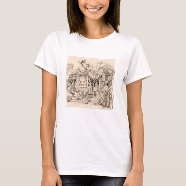 Camels Walking Dsed in Costume T Shirt (Framsida)