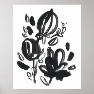Cameo Bloom - Svartvitt Poster