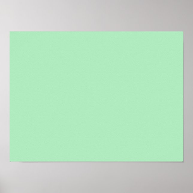 Cameo Grönt Mint 2015 Färg Trend Template Poster (Framsidan)