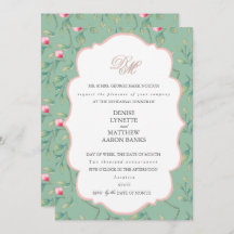 Cameo Grönt och Gossamer Rosa Rehearsal Dinner