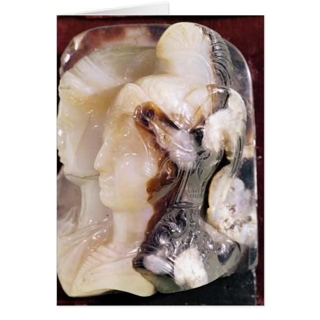 Cameo porträtt av Alexander Hälsningskort (Framsidan)