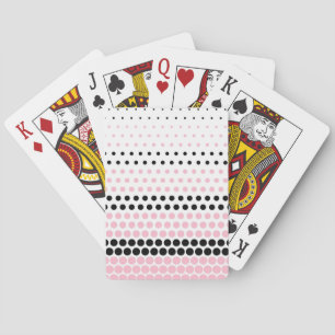 Cameo rosa och svarta prickar casinokort