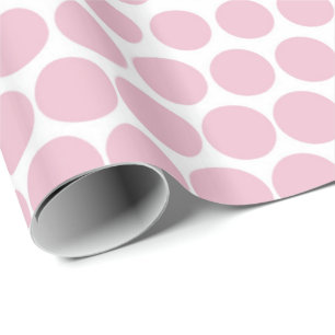 Cameo Rosa Polka Dot Modern White Presentpapper