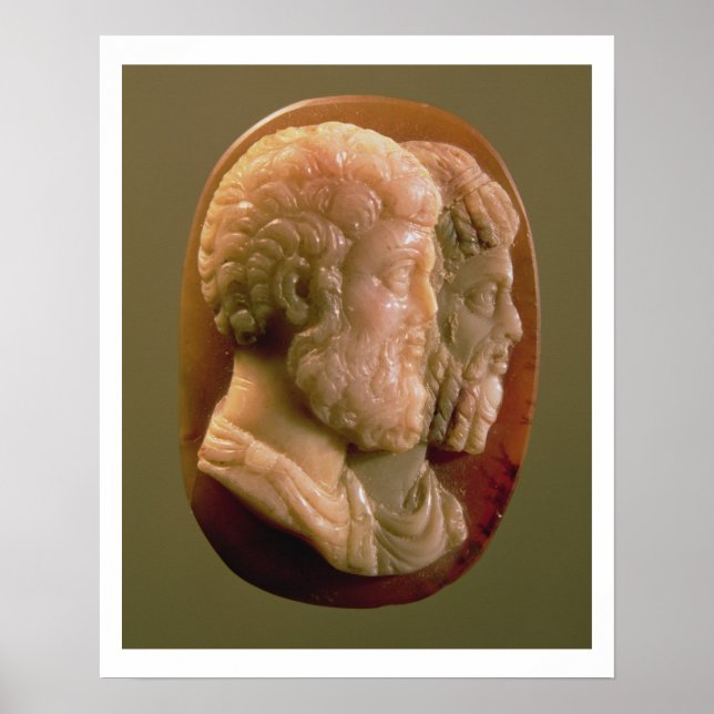 Cameo skildrar Marcus Aurelius (121-180) och Luci Poster (Framsidan)