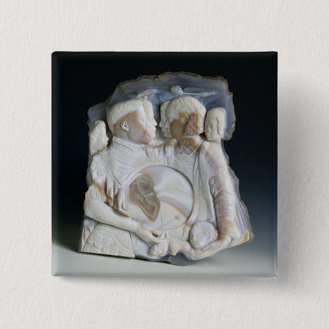 Cameo som visar Cosimo de Medici (1519-74) och Knapp (Framsida)