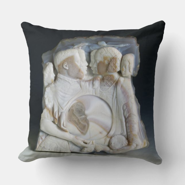 Cameo som visar Cosimo de Medici (1519-74) och Kudde (Framsida)