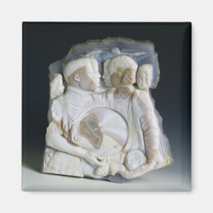 Cameo som visar Cosimo de Medici (1519-74) och Magnet