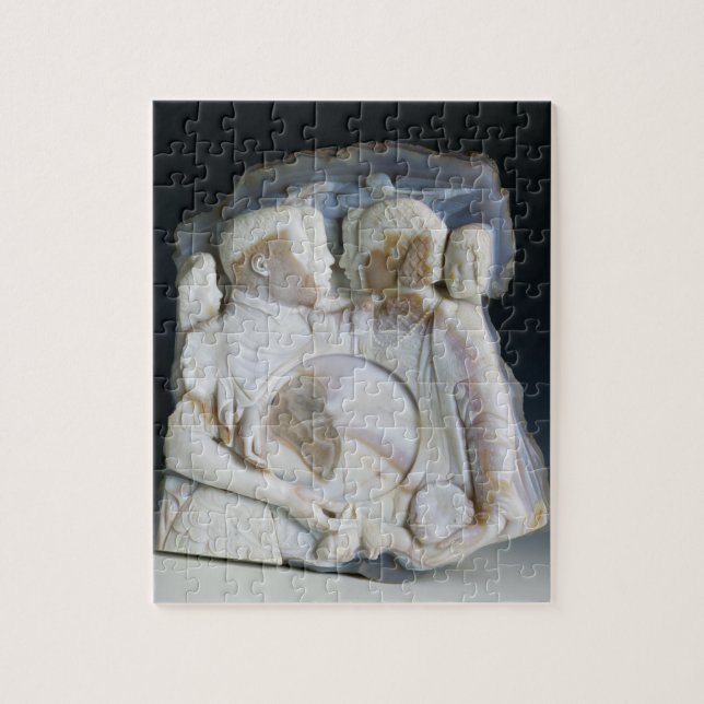 Cameo som visar Cosimo de Medici (1519-74) och Pussel (Vertikal)