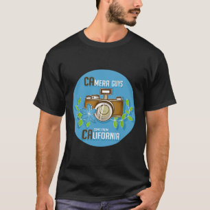 Camera California Photographer Boy Model eller Fil T Shirt