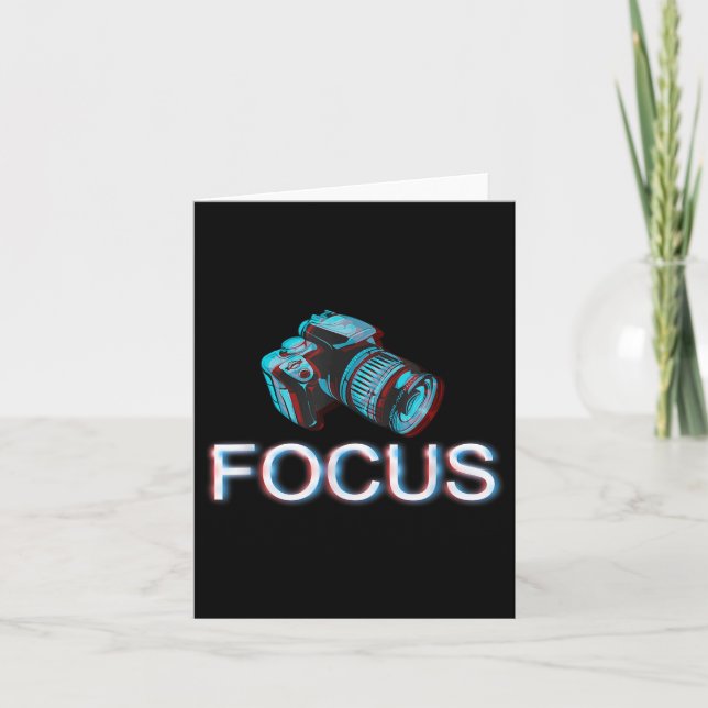 Camera Focus Motivation Kort (Framsida)
