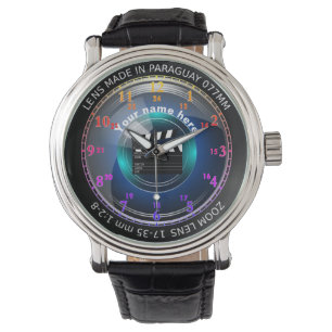 Camera Lens Armbandsur
