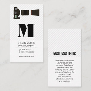 Camera Lens   Monogram Visitkort
