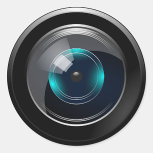 CAMERA LENS RUNT KLISTERMÄRKE