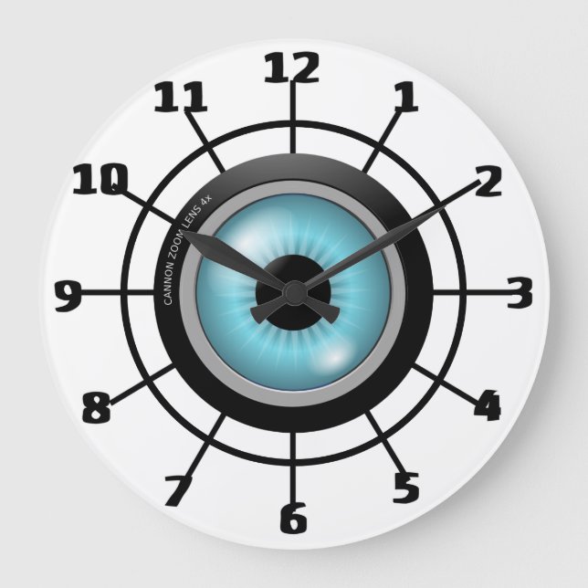 Camera Lens Stor Klocka (Framsida)