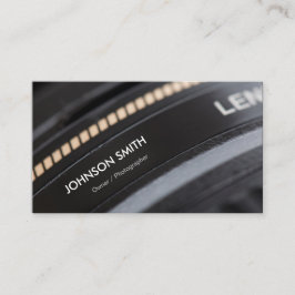 Camera Lens Store - Svart och vitt fotograf Visitkort